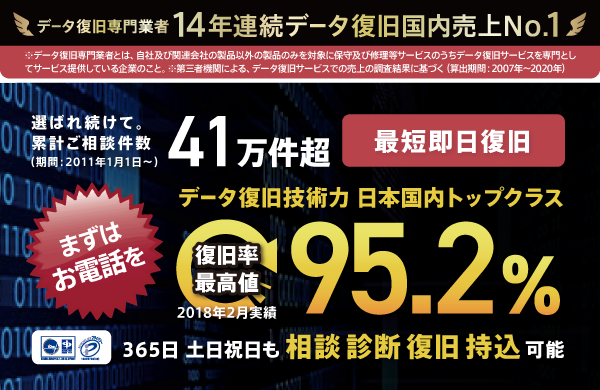 データ復旧.com【デジタルデータリカバリー】｜復旧率95.2％のデータ